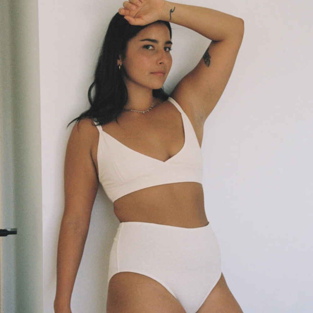 NWOT For Maisey Bralettes and Undie Set- XS, Ecru